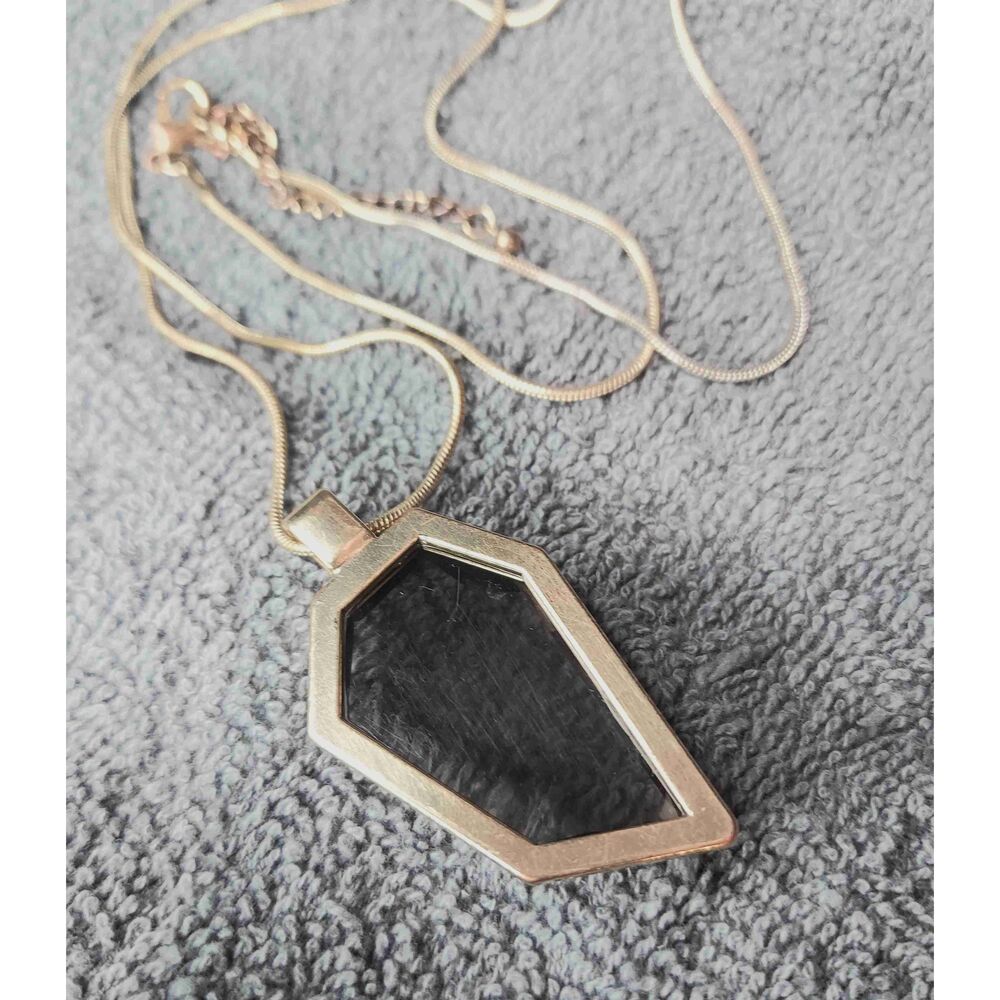 Unbranded Pendant Gold-Tone Chain Lobster Claw Clasp Statement Necklace - Picture 5 of 8